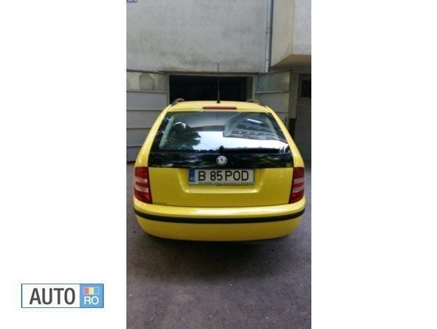 Second-hand Skoda Fabia 68 CP (50 kW) 2008 Galben Hatchback