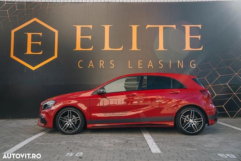 Second-hand Mercedes A200 AMG line 136 CP (100 kW) 2016 Culoarerosu Hatchback