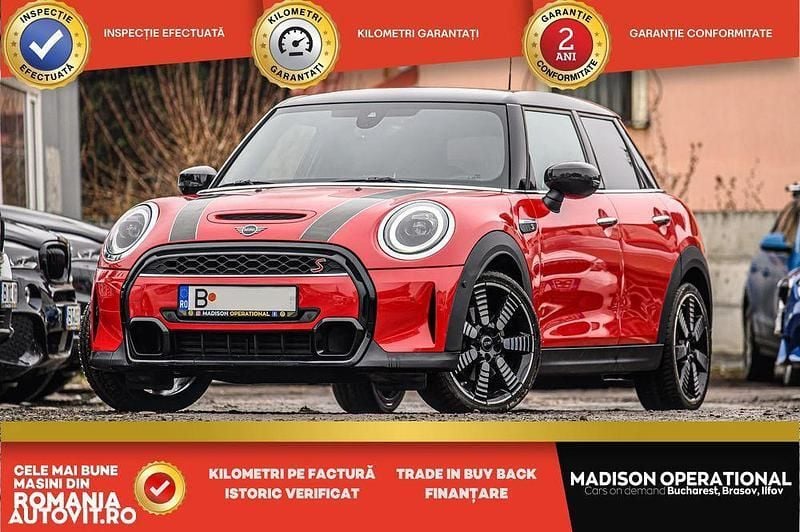 Rosu Utilizat 2021 Mini Cooper S Hatchback | 21.450 EUR (Super Preț) - Imagine 1/4
