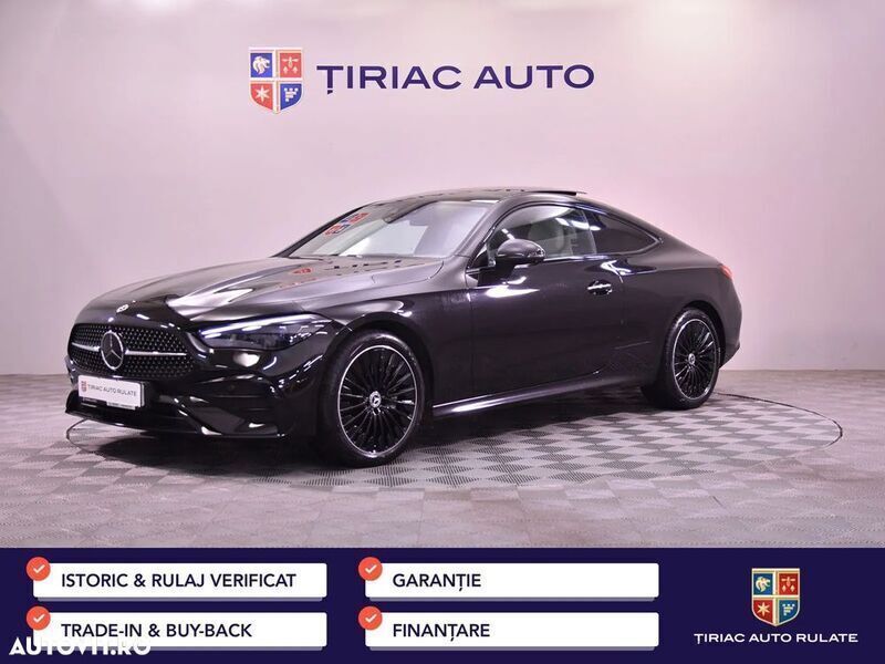 Negru Utilizat 2023 Mercedes CLE220 AMG line Coupe | 61.900 EUR - Imagine 1/4