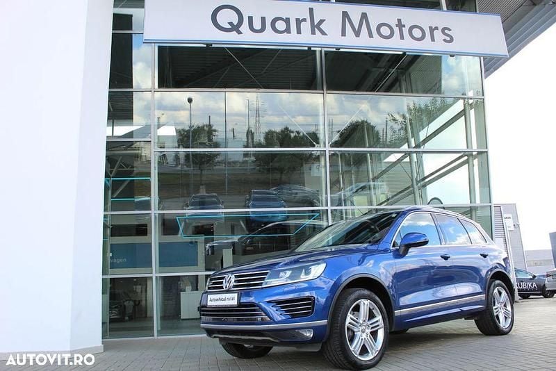 Culoarealbastru Utilizat 2016 VW Touareg Supreme SUV | 19.900 EUR (Preț OK) - Imagine 1/4