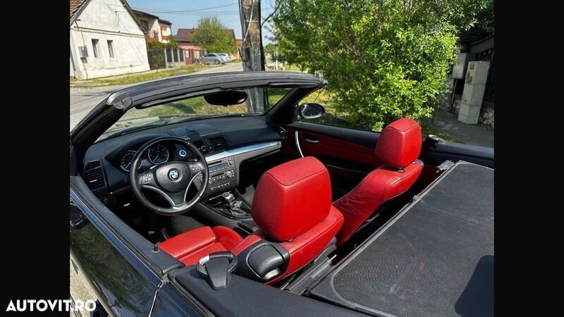 Negru Utilizat 2009 BMW 118 Cabriolet Lifestyle Cabrio | 5.900 EUR - Imagine 1/4