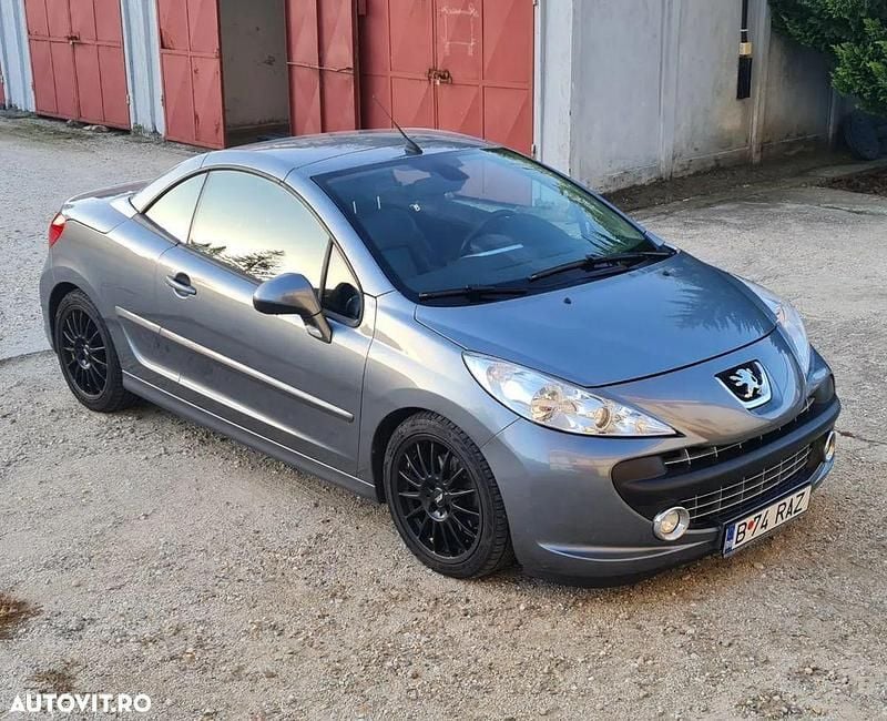 Gri Utilizat 2009 Peugeot 207 CC Premium Cabrio | 4.777 EUR - Imagine 1/4