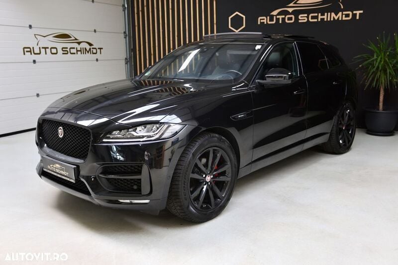 Negru Utilizat 2017 Jaguar F-Pace R-Dynamic SUV | 17.600 EUR - Imagine 1/4