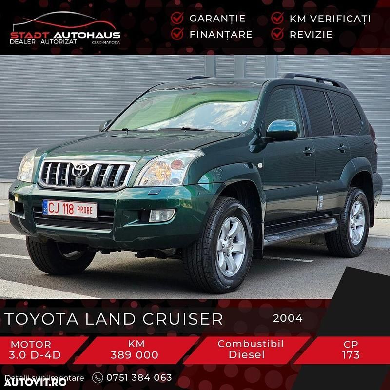 Culoareverde Second-hand 2004 Toyota Land Cruiser SUV | 10.800 EUR (Preț OK) - Imagine 1/4