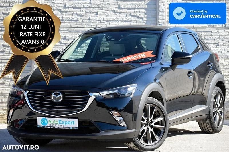Culoarenegru Utilizat 2017 Mazda CX-3 Sports-Line SUV | 12.480 EUR (Preț bun) - Imagine 1/4