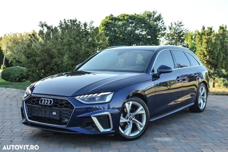 Albastru Utilizat 2022 Audi A4 S-Line Break | 19.400 EUR (Preț bun) - Imagine 1/4