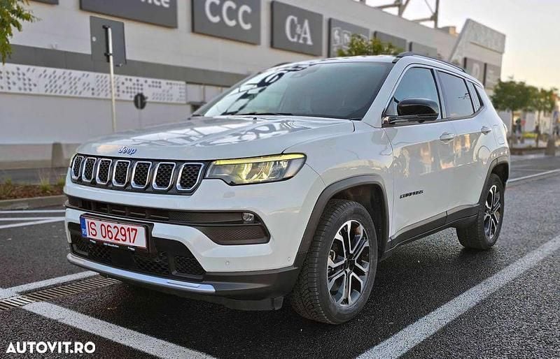 Culoarealb Utilizat 2022 Jeep Compass Limited SUV | 19.280 EUR - Imagine 1/4