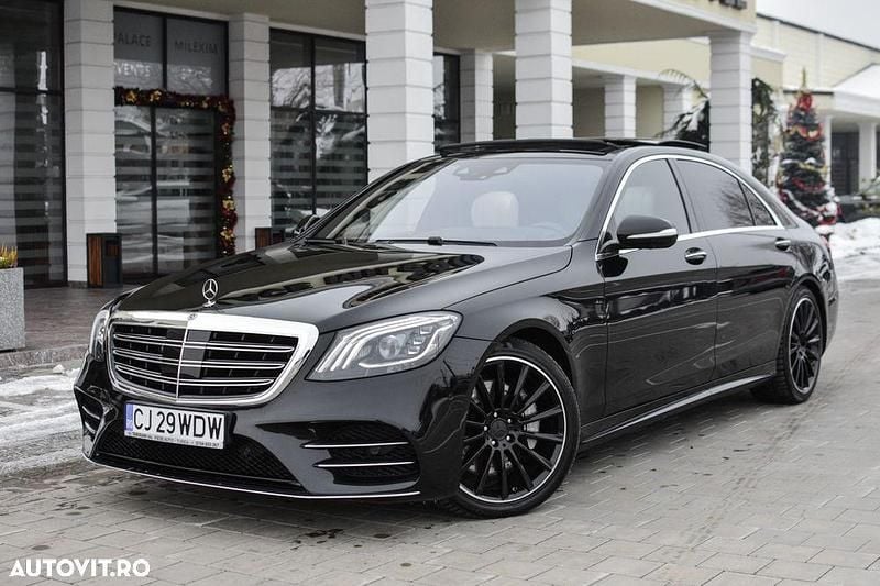 Culoarenegru Utilizat 2019 Mercedes S400 Berlinǎ | 38.900 EUR (Super Preț) - Imagine 1/4