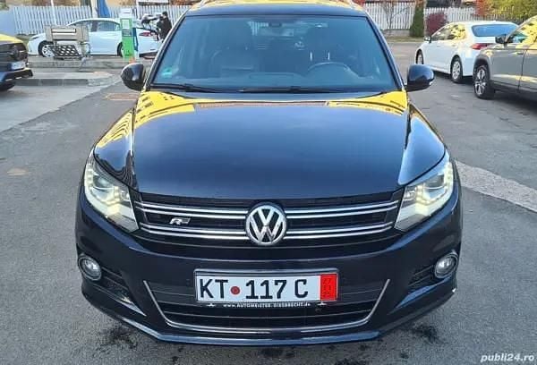 Negru Utilizat 2013 VW Tiguan R-line SUV | 10.290 EUR (Puțin scump) - Imagine 1/4