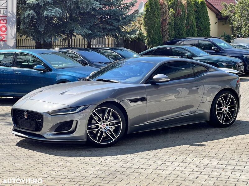 Gri Utilizat 2021 Jaguar F-Type R-Dynamic Coupe | 54.950 EUR - Imagine 1/4