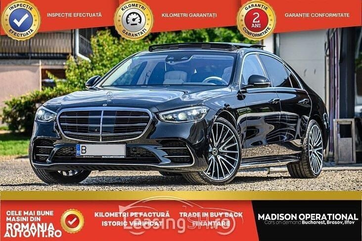 Negru Utilizat 2021 Mercedes S500 Berlinǎ | 96.949 EUR (Preț OK) - Imagine 1/4