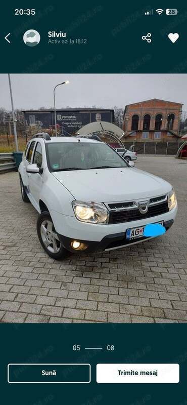Alb Utilizat 2012 Dacia Duster SUV | 5.750 EUR (Preț bun) - Imagine 1/4