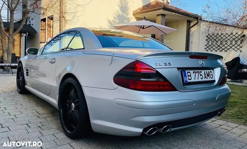 Argint Utilizat 2004 Mercedes SL55 AMG AMG Cabrio | 27.500 EUR - Imagine 1/4
