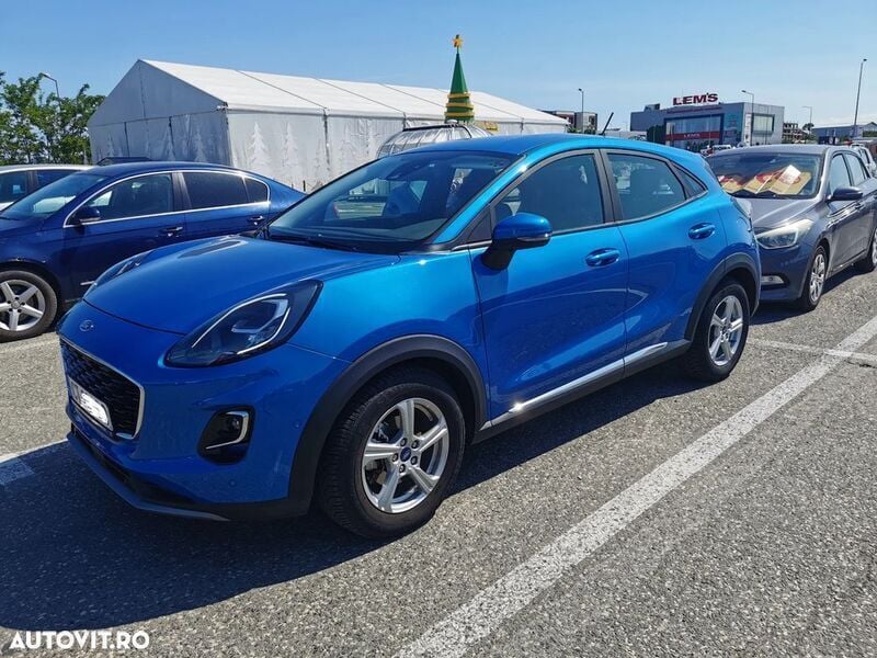 Albastru Utilizat 2022 Ford Puma Titanium SUV | 16.700 EUR (Super Preț) - Imagine 1/4