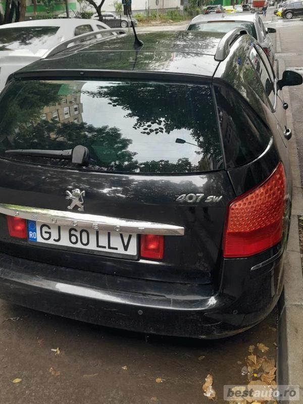 Negru Utilizat 2010 Peugeot 407 Break | 2.990 EUR (Preț OK) - Imagine 1/4