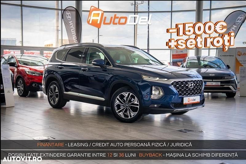 Albastru Utilizat 2019 Hyundai Santa Fe SUV | 23.999 EUR (Puțin scump) - Imagine 1/4