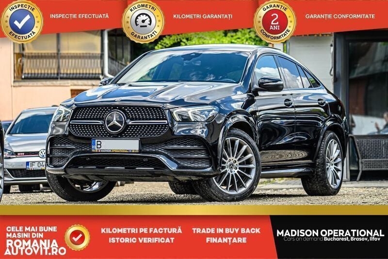 Negru Utilizat 2020 Mercedes GLE350 Coupe | 52.949 EUR (Super Preț) - Imagine 1/4