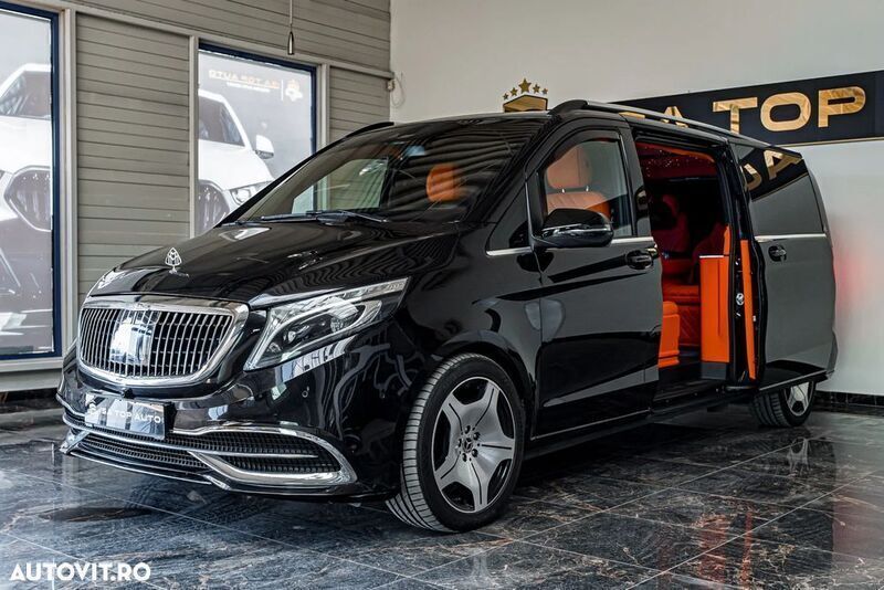 Negru Utilizat 2021 Mercedes V300 Exclusive Monovolum | 99.000 EUR - Imagine 1/4