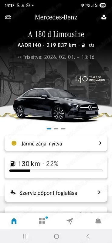 Second-hand 2021 Mercedes A180 Berlinǎ | 16.900 EUR (Preț bun) - Imagine 1/4