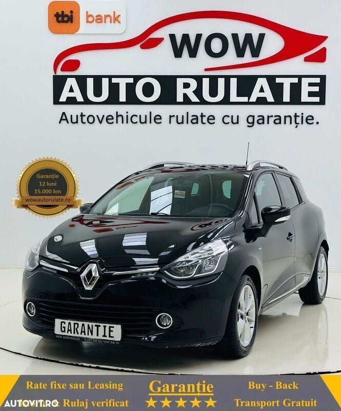 Negru Utilizat 2016 Renault Clio GrandTour Break | 7.290 EUR (Preț OK) - Imagine 1/4