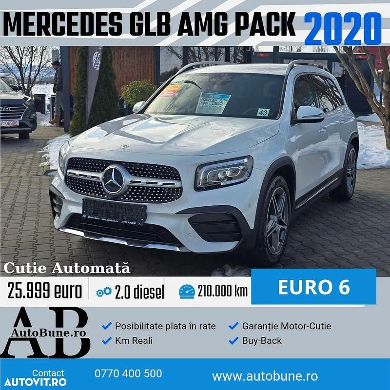 Second-hand Mercedes GLB200 AMG line 150 CP (110 kW) 2020 Culoarealb SUV