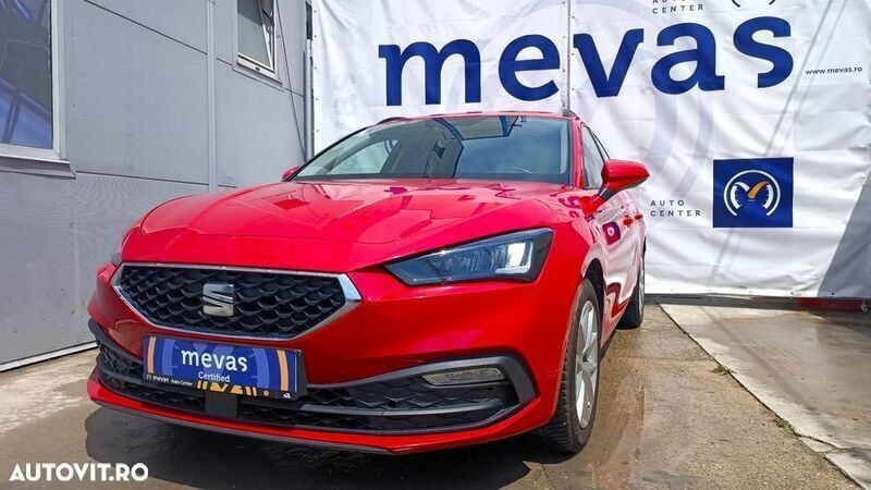 Rosu Utilizat 2021 Seat Leon Style Break | 10.980 EUR (Super Preț) - Imagine 1/4