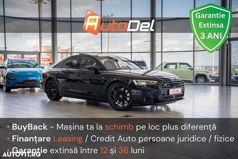Culoarenegru Utilizat 2024 Audi A8 S-Line Berlinǎ | 72.192 EUR (Preț OK) - Imagine 1/4