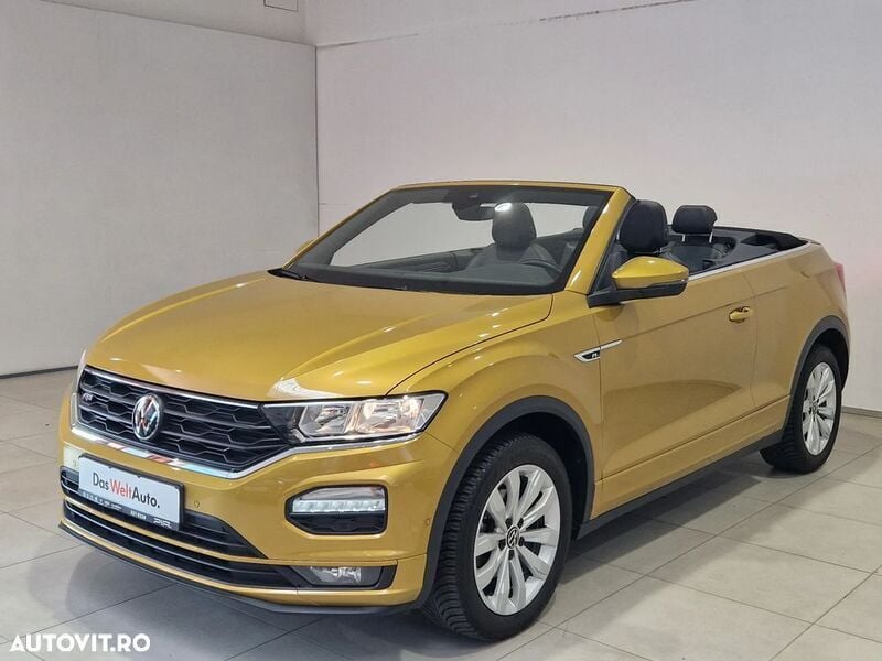 Galben mediu metalic Utilizat 2021 VW T-Roc R-line SUV | 27.962 EUR (Scump) - Imagine 1/4