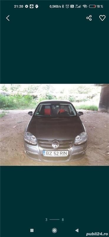 Gri Utilizat 2007 VW Jetta Berlinǎ | 2.900 EUR (Preț OK) - Imagine 1/4