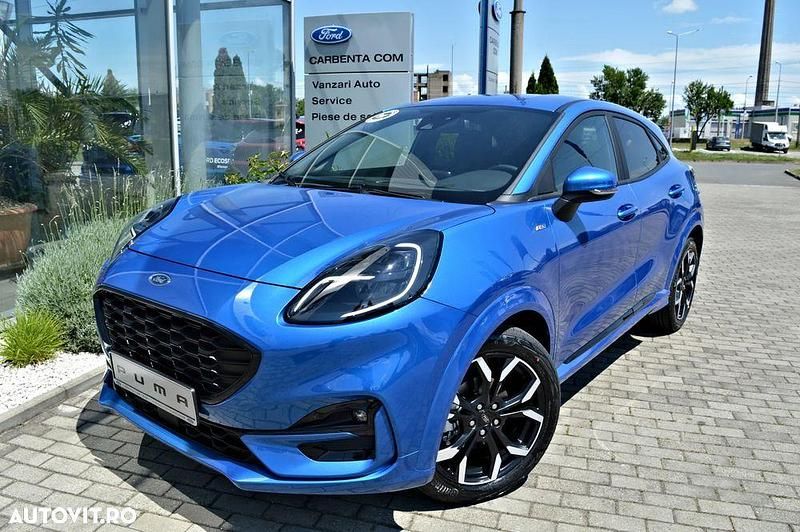 Culoarealbastru Utilizat 2023 Ford Puma Gen-E ST-Line X SUV | 22.930 EUR (Puțin scump) - Imagine 1/4