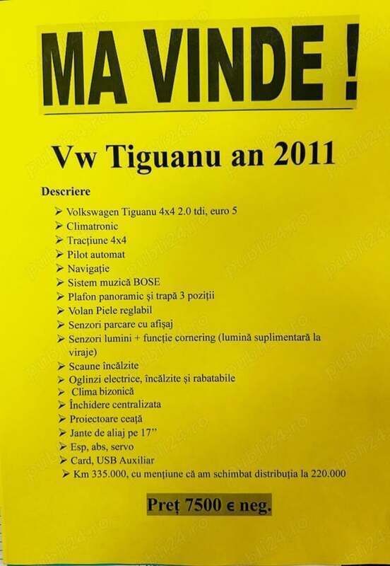 Albastru Utilizat 2011 VW Tiguan SUV | 7.500 EUR (Preț bun) - Imagine 1/4