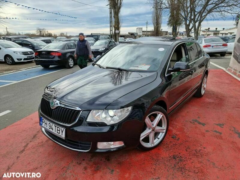 Second-hand Skoda Superb 160 CP (117 kW) 2009 Negru Berlinǎ