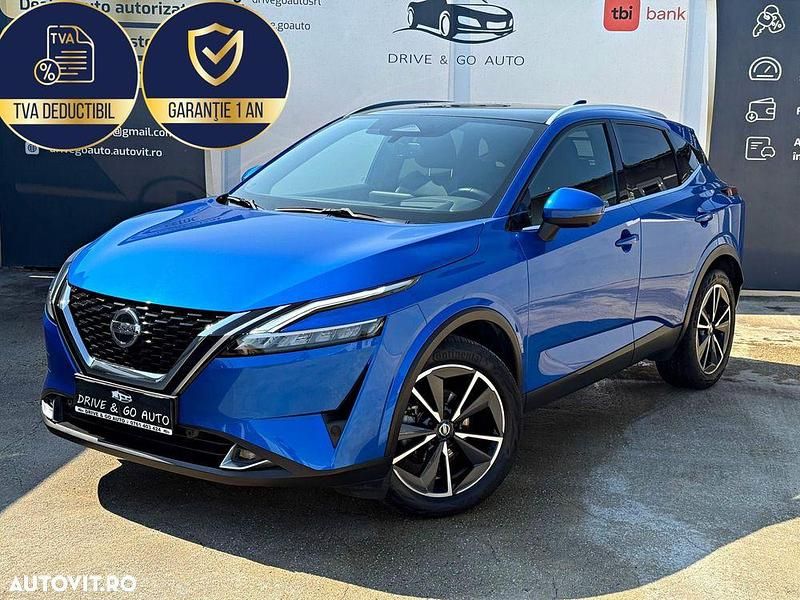 Culoarealbastru Utilizat 2022 Nissan Qashqai Tekna SUV | 23.998 EUR (Scump) - Imagine 1/4