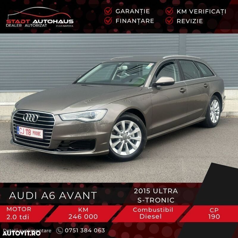 Maro Utilizat 2015 Audi A6 Break | 13.500 EUR (Preț OK) - Imagine 1/4
