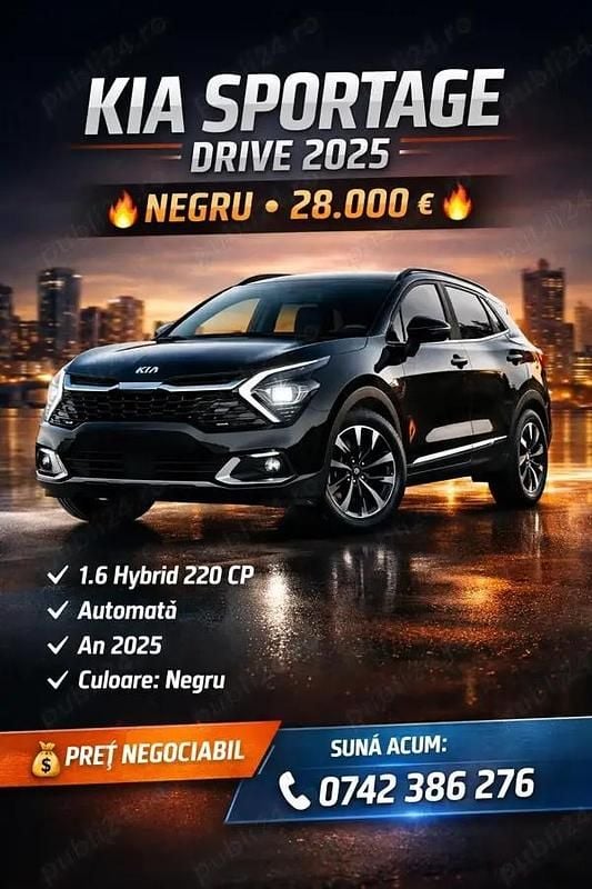 Second-hand Kia Sportage 220 CP (161 kW) 2025 SUV