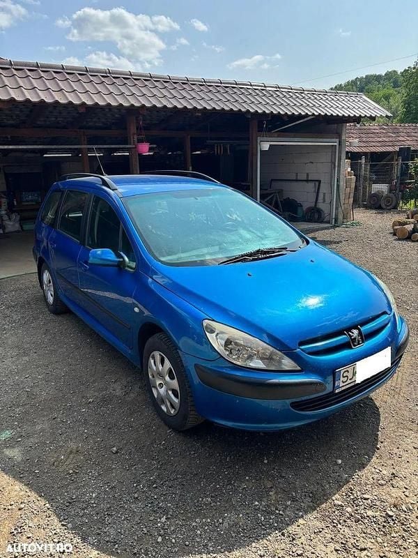 Culoarealbastru Utilizat 2003 Peugeot 307 Break | 1.500 EUR (Puțin scump) - Imagine 1/4