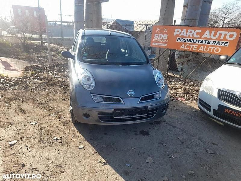 Gri Utilizat 2008 Nissan Micra Visia Hatchback | 1.999 EUR - Imagine 1/4