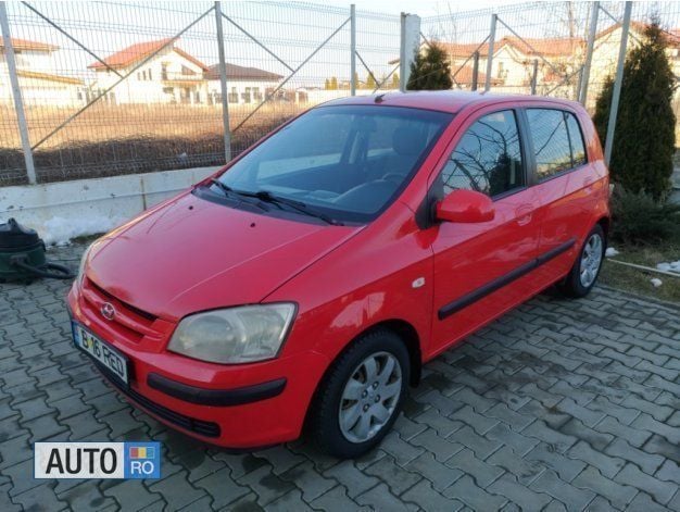 Roșu Utilizat 2004 Hyundai Getz Hatchback | 2.300 EUR - Imagine 1/4