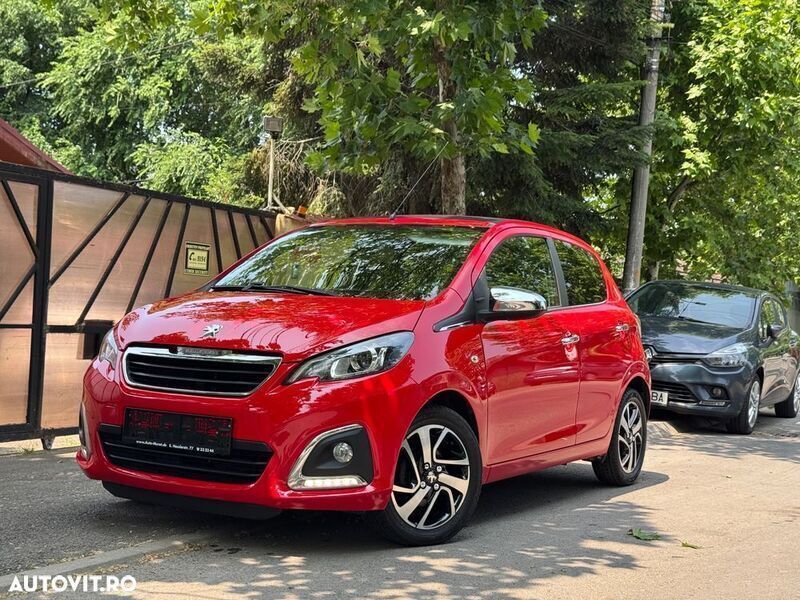 Rosu Utilizat 2015 Peugeot 108 Allure Hatchback | 6.350 EUR - Imagine 1/4