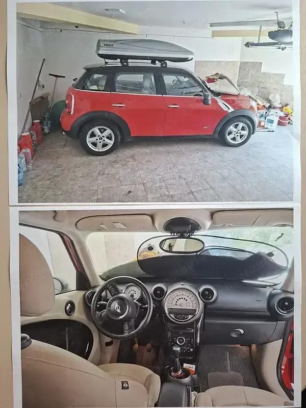 Rosu Utilizat 2010 Mini Cooper D Countryman SUV | 15.500 EUR - Imagine 1/4