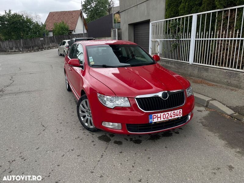 Second-hand Skoda Superb Elegance 140 CP (102 kW) 2008 Rosu Break