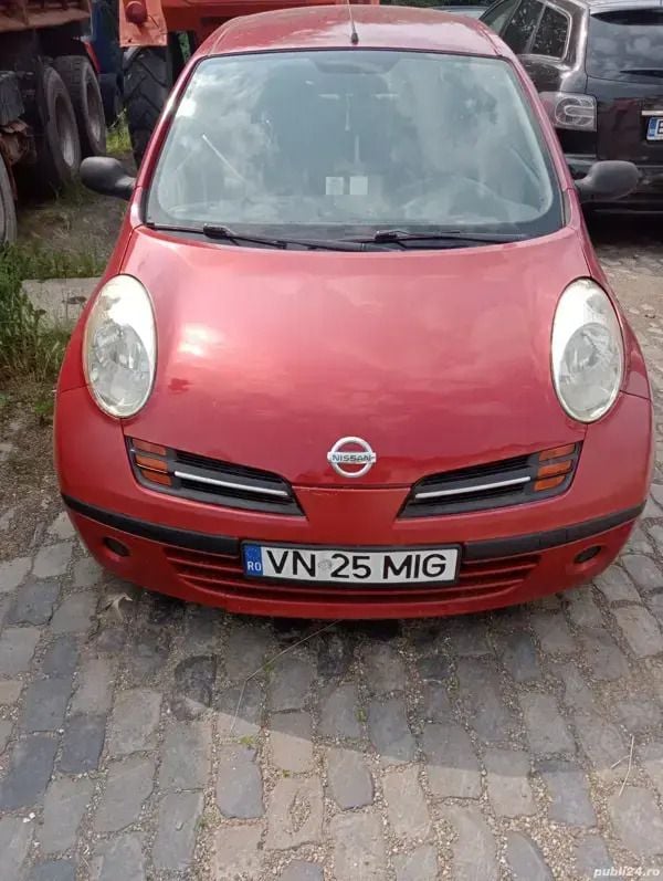 Rosu Utilizat 2007 Nissan Micra Hatchback | 1.500 EUR - Imagine 1/4