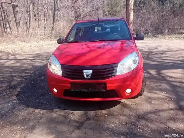 Rosu Utilizat 2009 Dacia Sandero Hatchback | 1.650 EUR (Preț OK) - Imagine 1/4