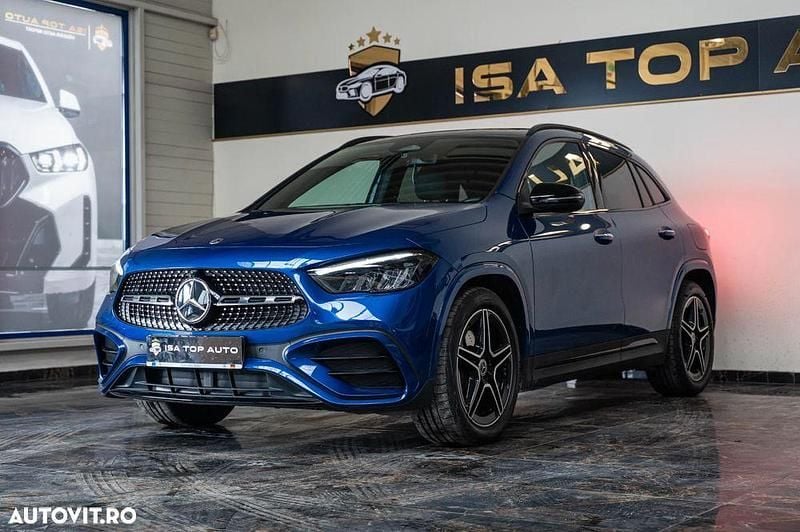 Culoarealbastru Utilizat 2023 Mercedes GLA200 AMG line SUV | 36.999 EUR (Preț OK) - Imagine 1/4