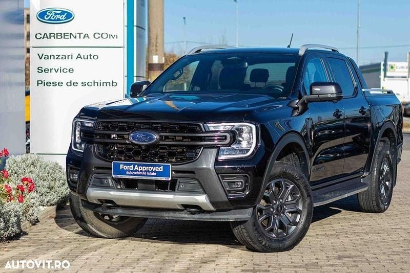 Culoarenegru Utilizat 2023 Ford Ranger Wildtrack Pickup | 44.710 EUR - Imagine 1/4