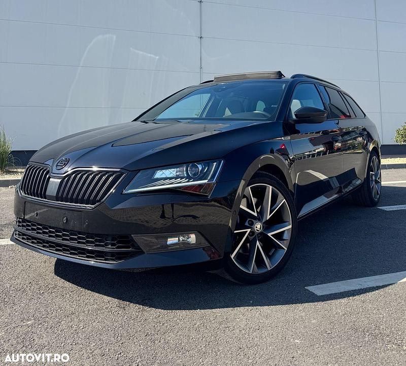 Culoarenegru Utilizat 2019 Skoda Superb SportLine Break | 23.000 EUR (Puțin scump) - Imagine 1/4