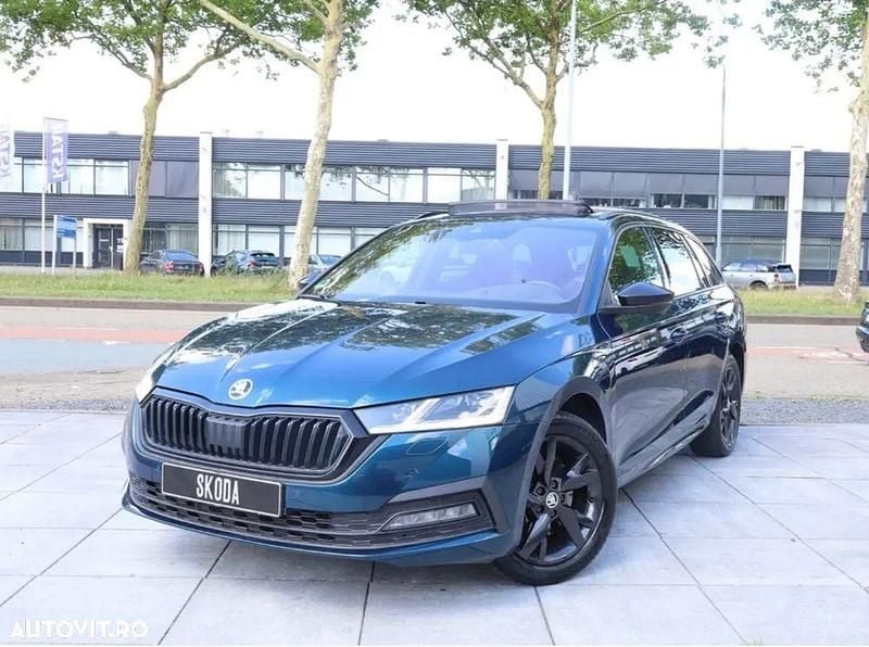 Culoarealbastru Utilizat 2021 Skoda Octavia Style Break | 22.000 EUR (Preț OK) - Imagine 1/4