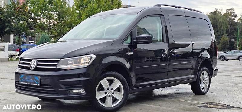 Culoarenegru Utilizat 2019 VW Caddy Maxi Highline Monovolum | 19.600 EUR - Imagine 1/4