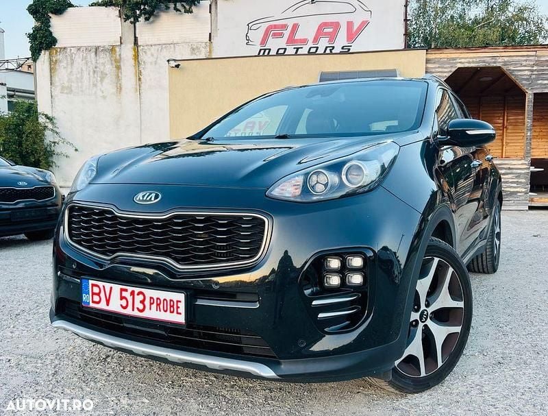Culoarenegru Utilizat 2016 Kia Sportage GT-Line SUV | 15.450 EUR (Puțin scump) - Imagine 1/4